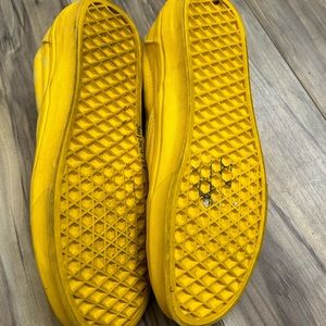 Yellow checkered Vans